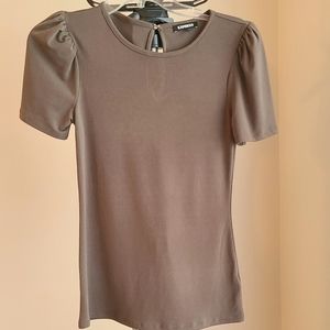 Express Blouse, Size Small, olive green/brown